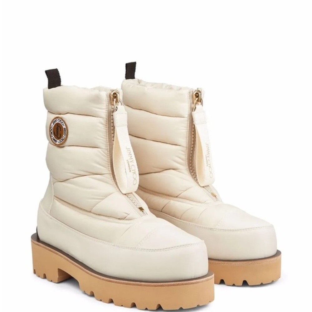 Jimmy Choo Cream Winter Boots
